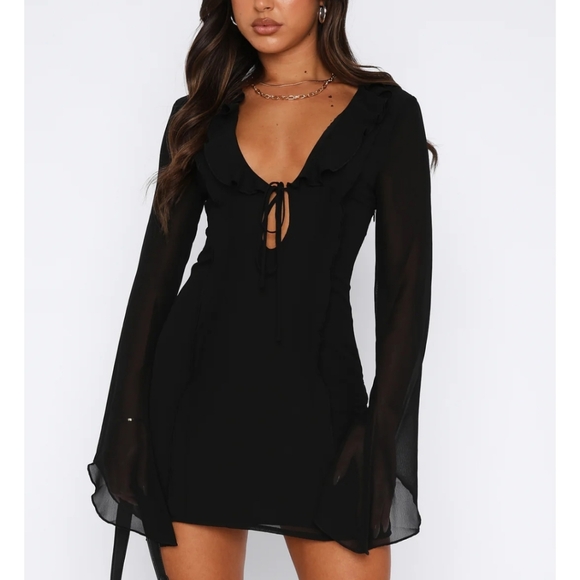 White Fox Boutique Long Sleeve Dress - Picture 2 of 5